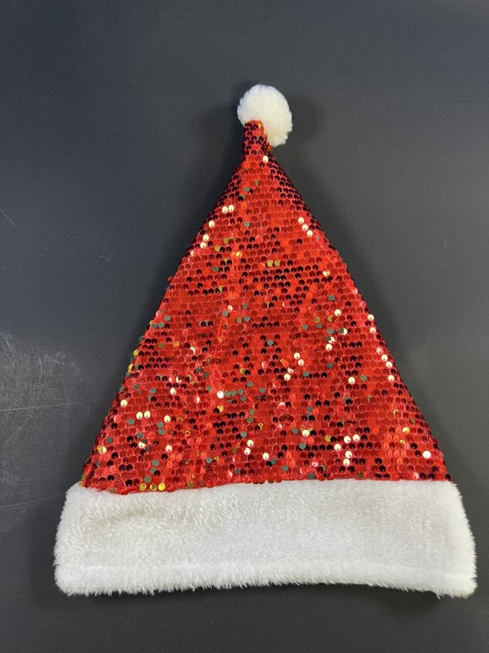 Christmas Red Sequin Santa Hat